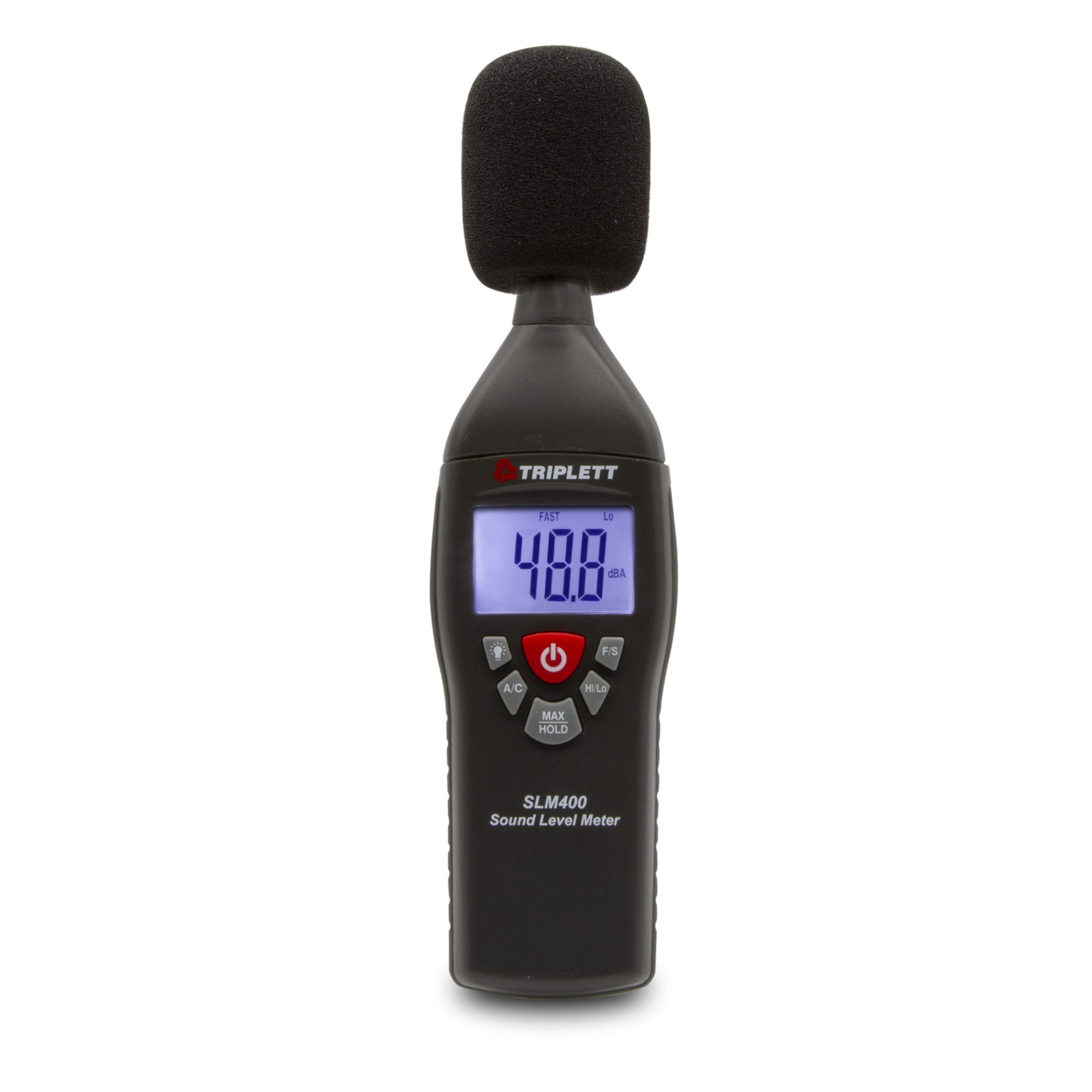 Triplett Professional Type 2 Sound Level Meter — 35-130dB Range, A/C Weighting, Model# SLM400